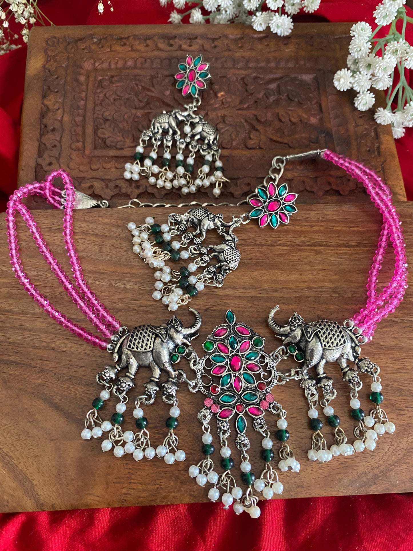 ELEPHANT CHOKER SET Gehnacollections