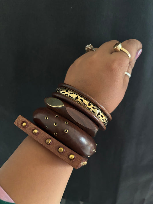 Wooden Kada Stack Gehnacollections