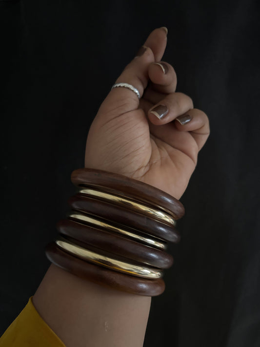 Wooden kada stack Gehnacollections