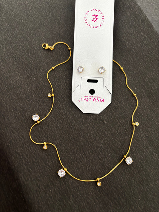 Anti tarnish chain set Gehnacollections