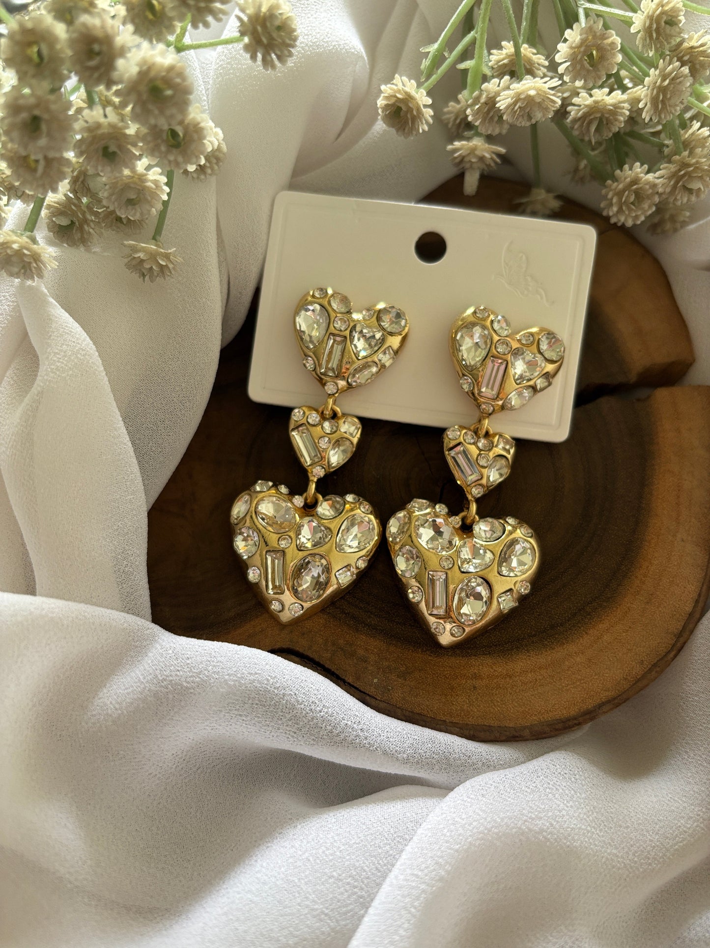 Heart stone Danglers Gehnacollections