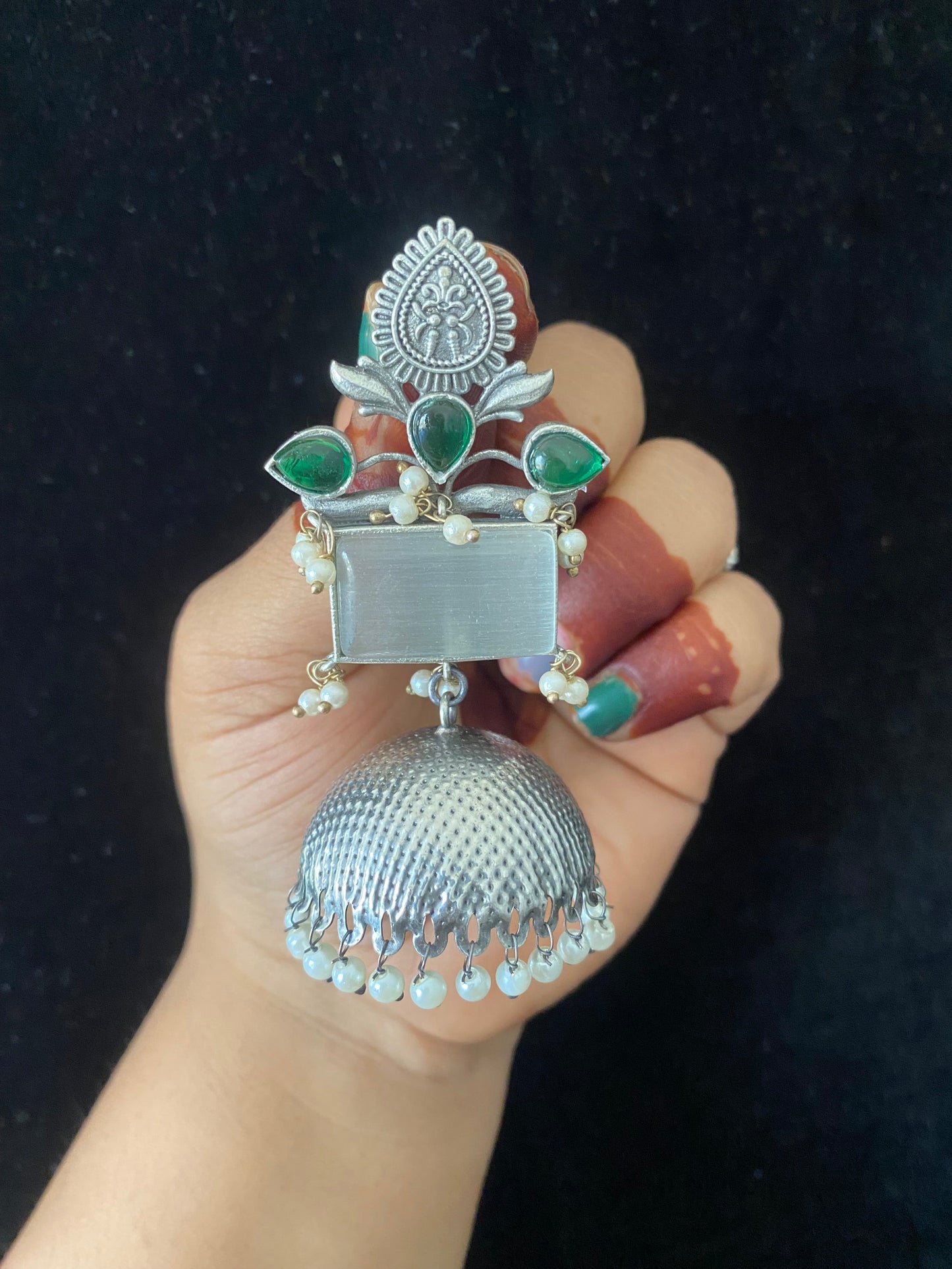 MARYAM JHUMKA Gehnacollections