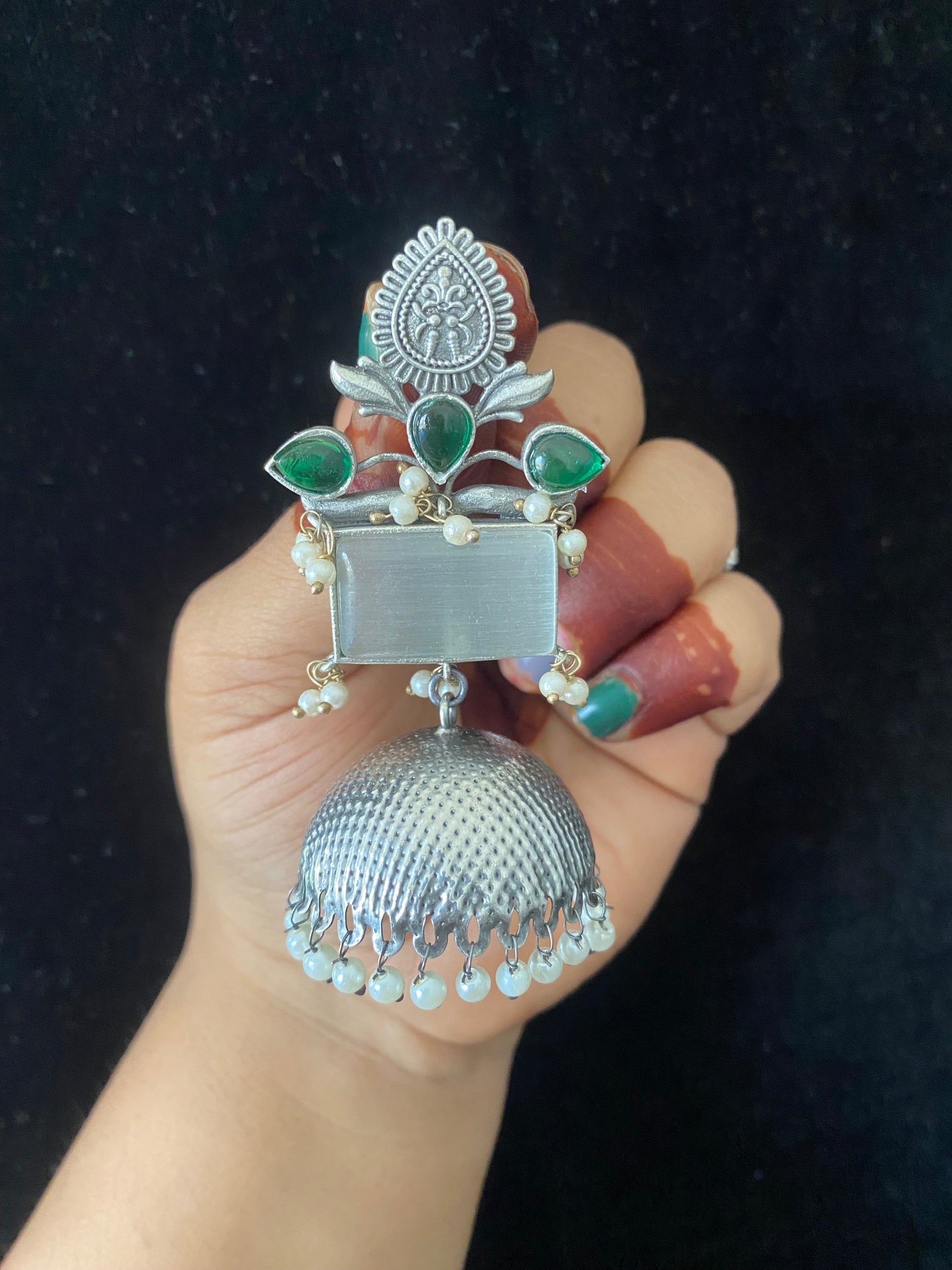 MARYAM JHUMKA Gehnacollections