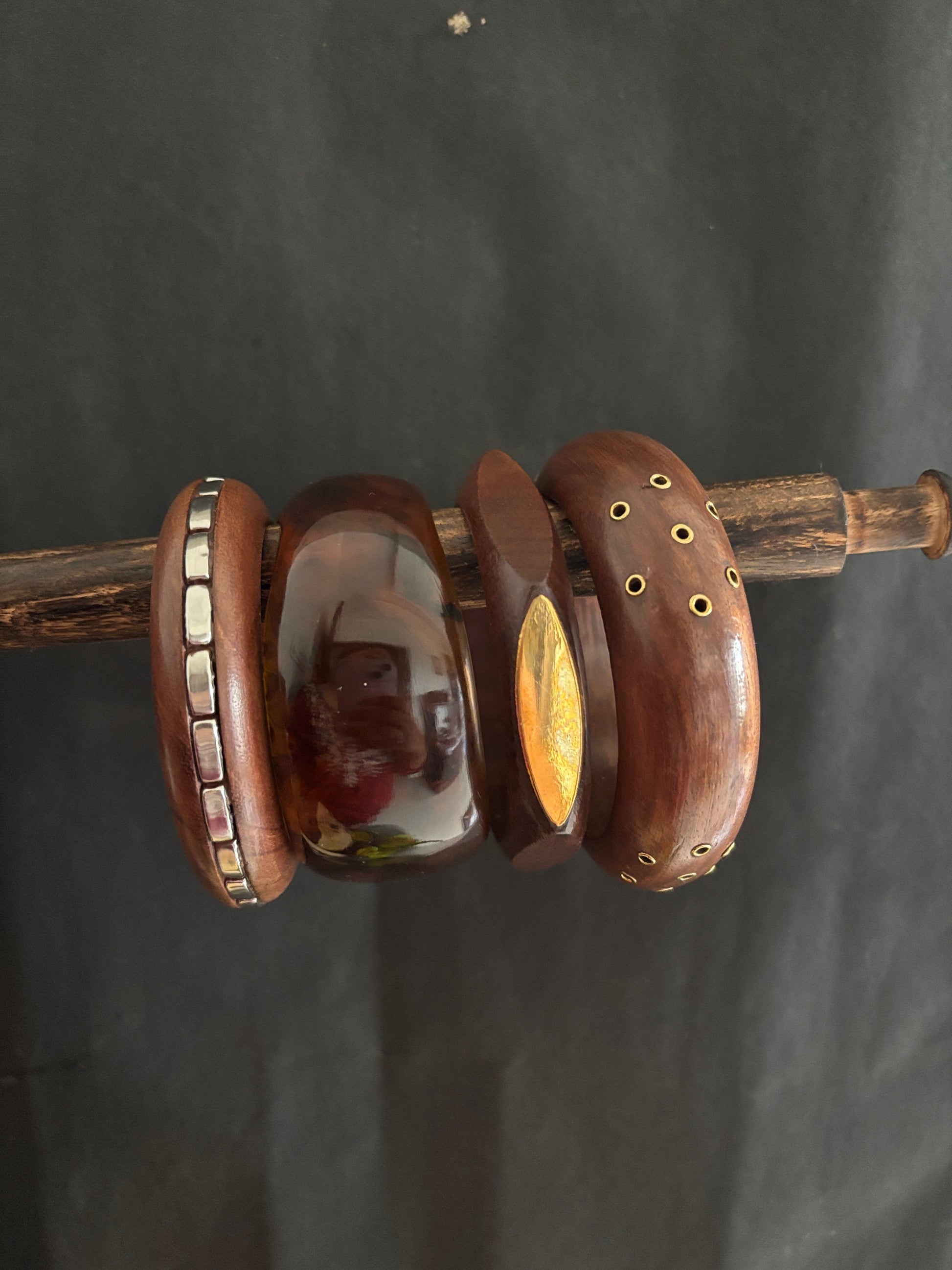 Wooden kada stack Gehnacollections
