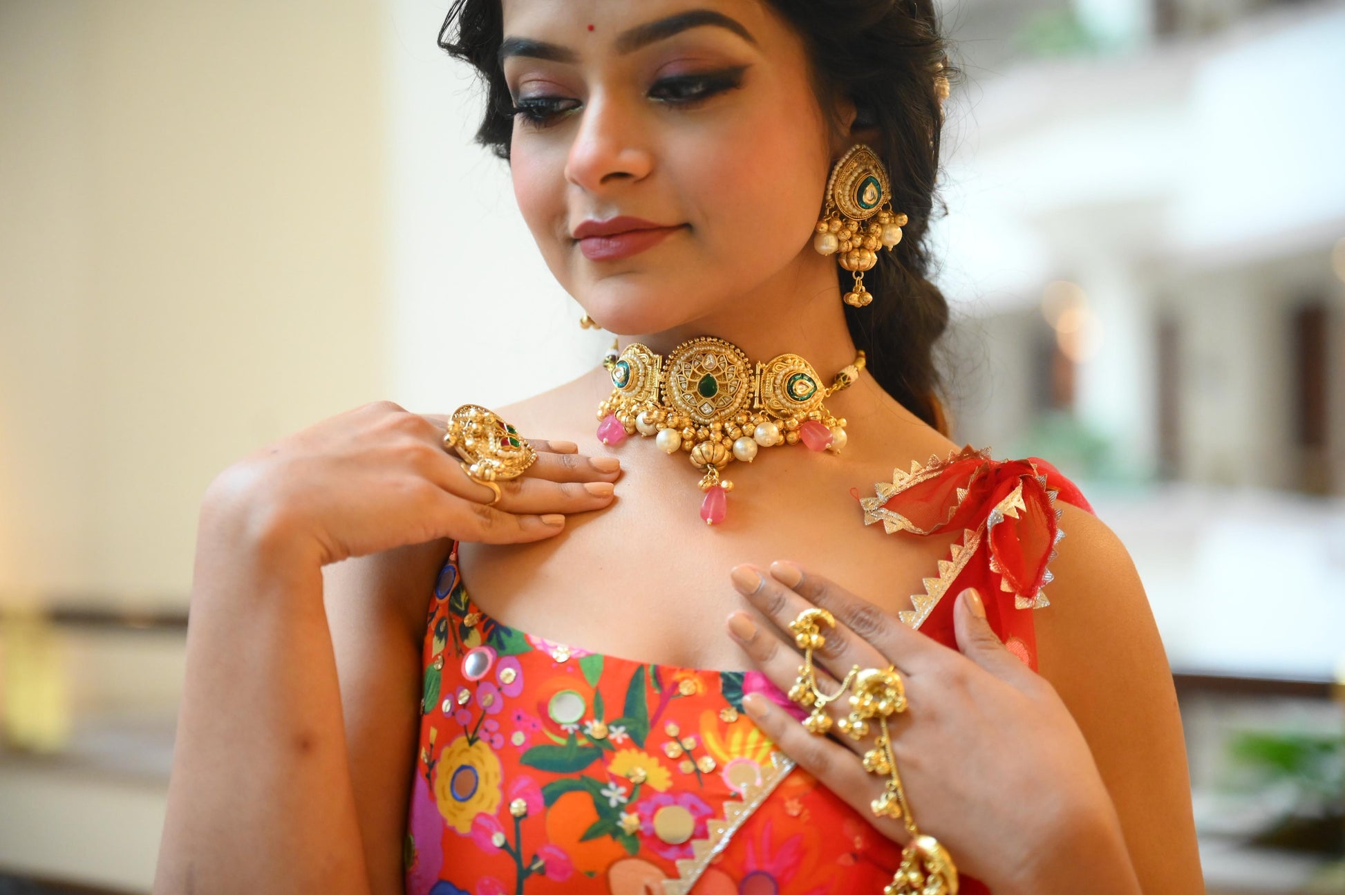 Saira choker Set Gehnacollections