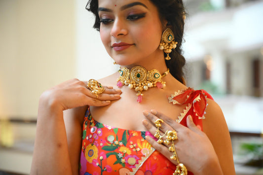 Saira choker Set Gehnacollections