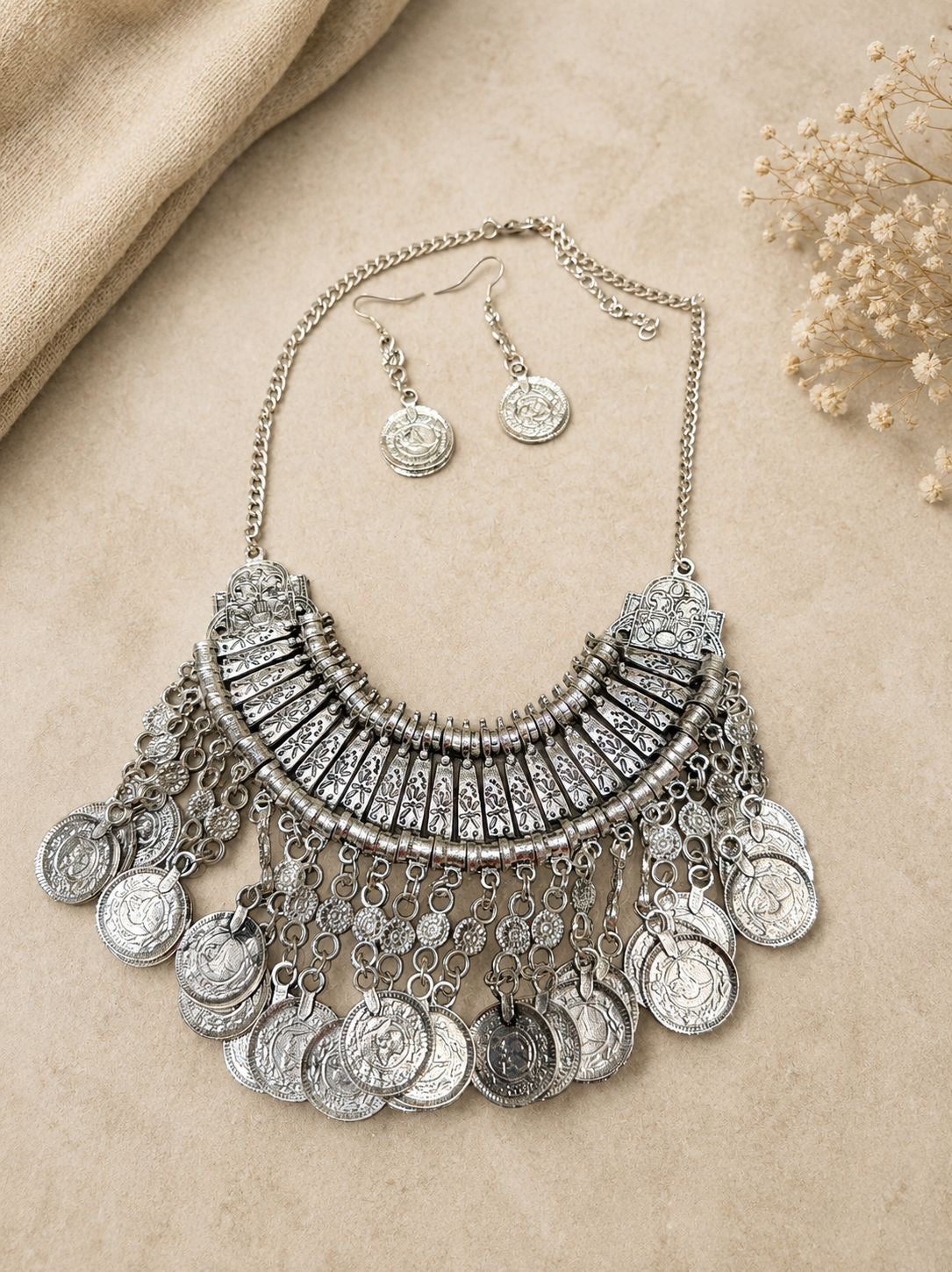 Aishwarya Coin Necklace Set Gehnacollections