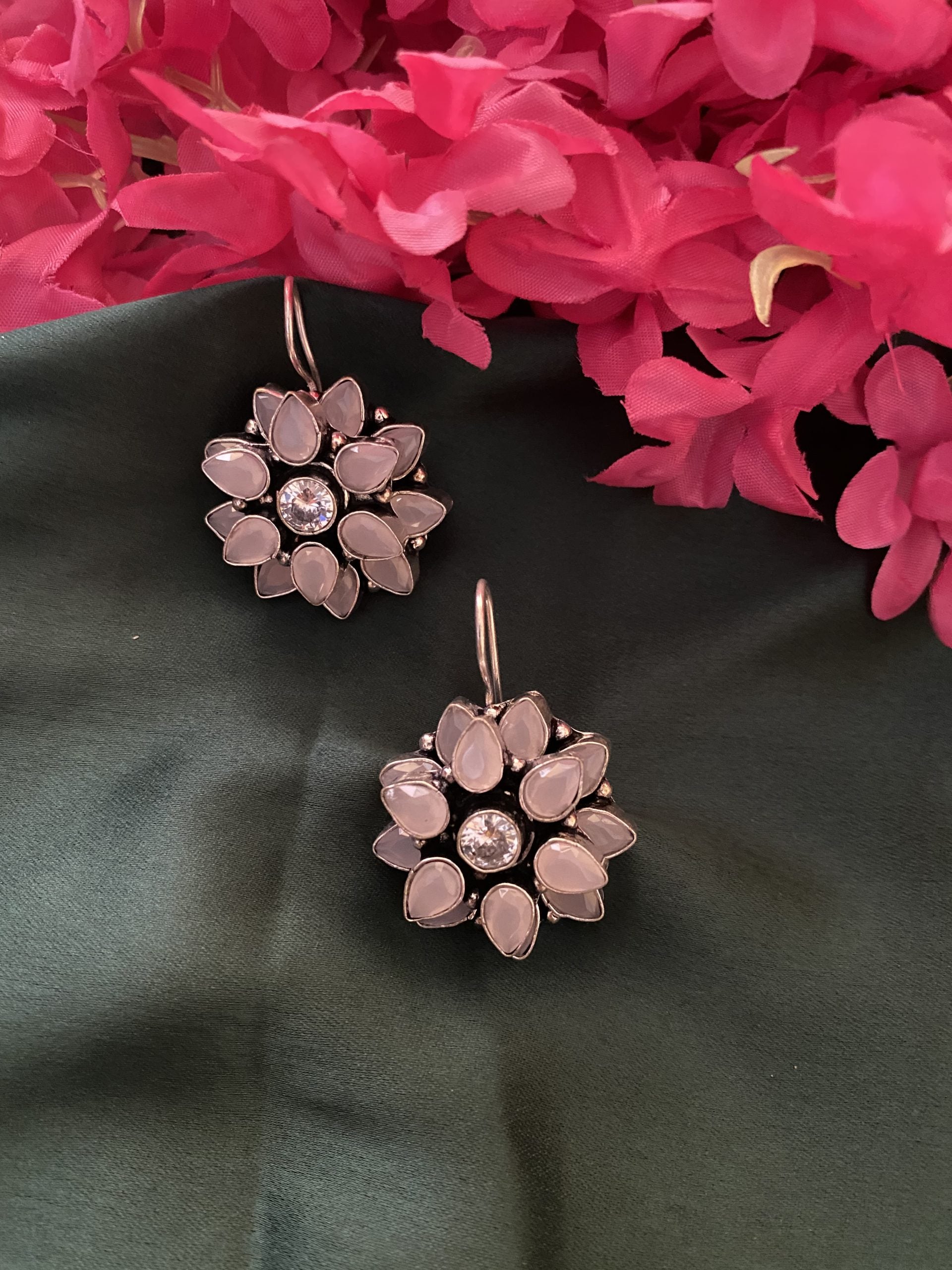 KSHITIJA BLUSH PINK EARRINGS Gehna Collections