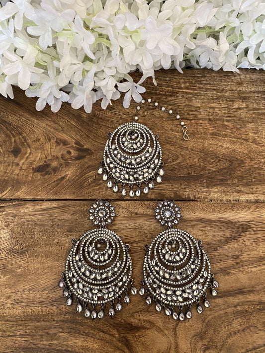 INAYA EARRINGS AND MAANGTIKA COMBO Gehna Collections