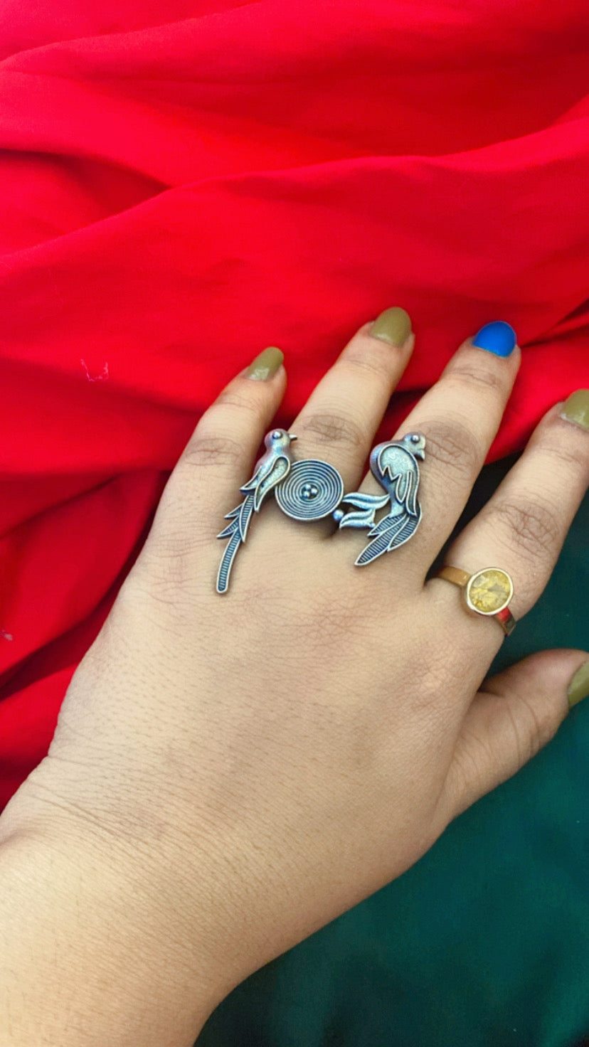 LOVE BIRD RING Gehna Collections