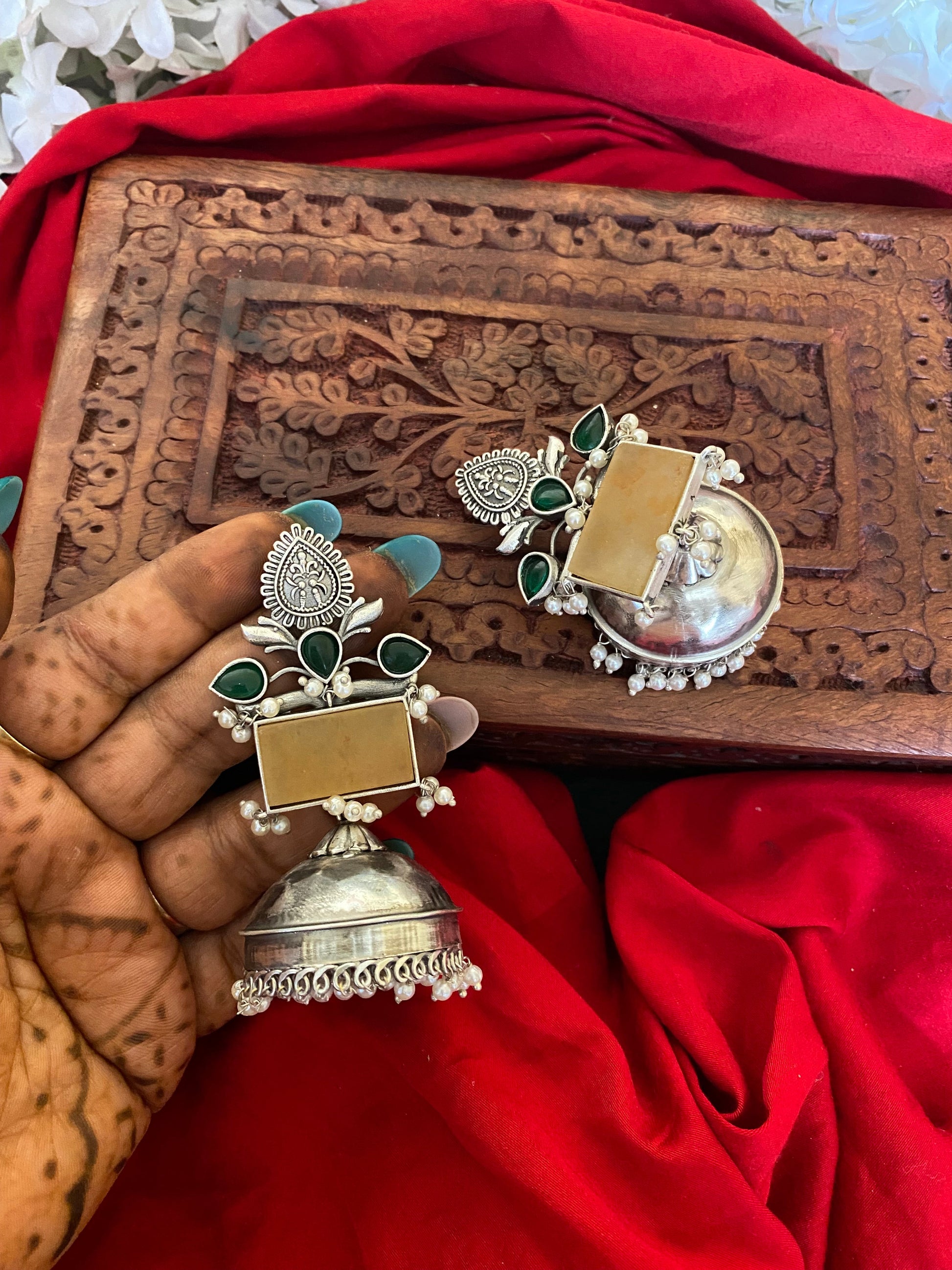 MARYAM JHUMKA Gehnacollections