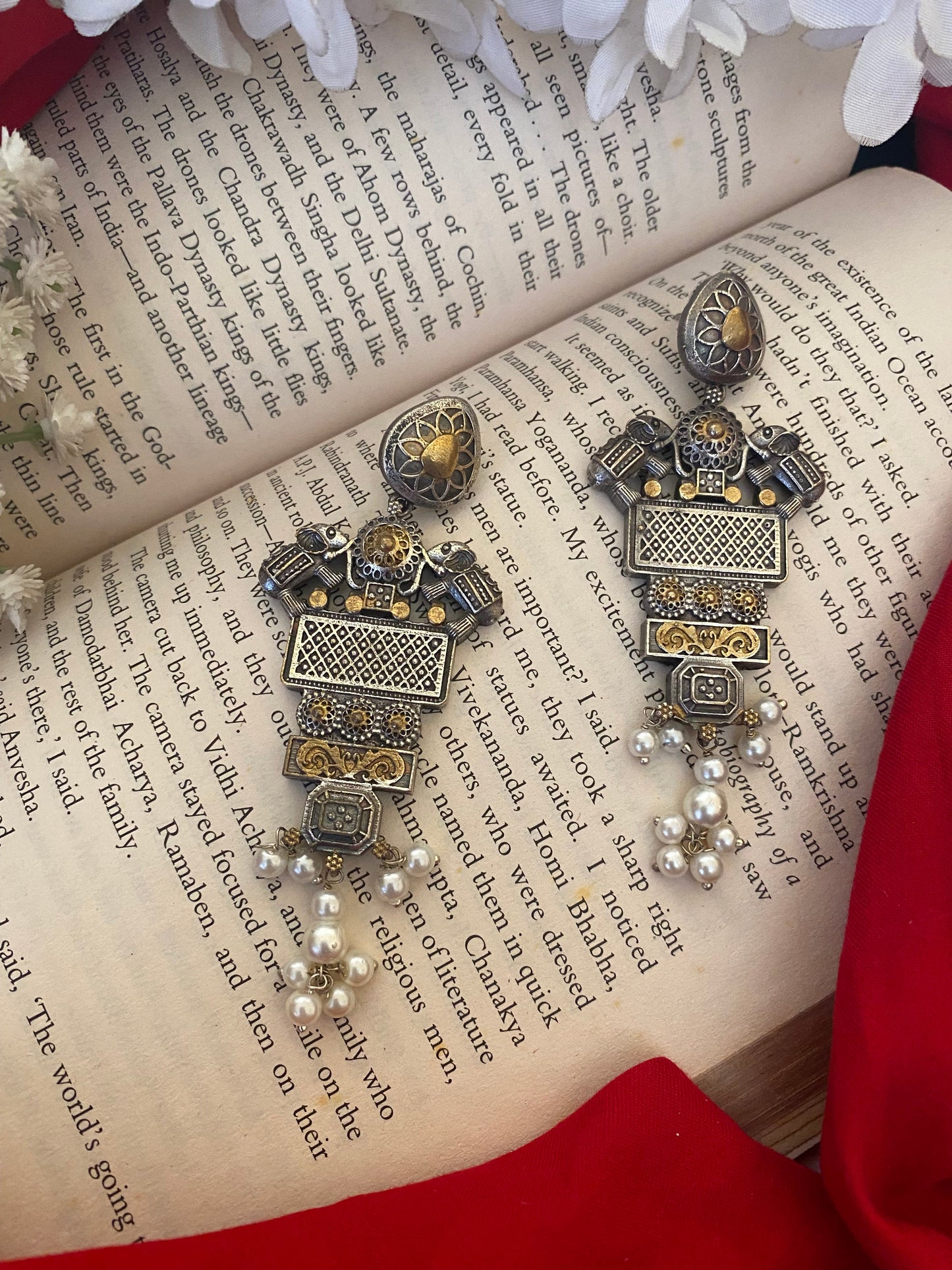 HATHI DUAL TONE EARRINGS Gehnacollections