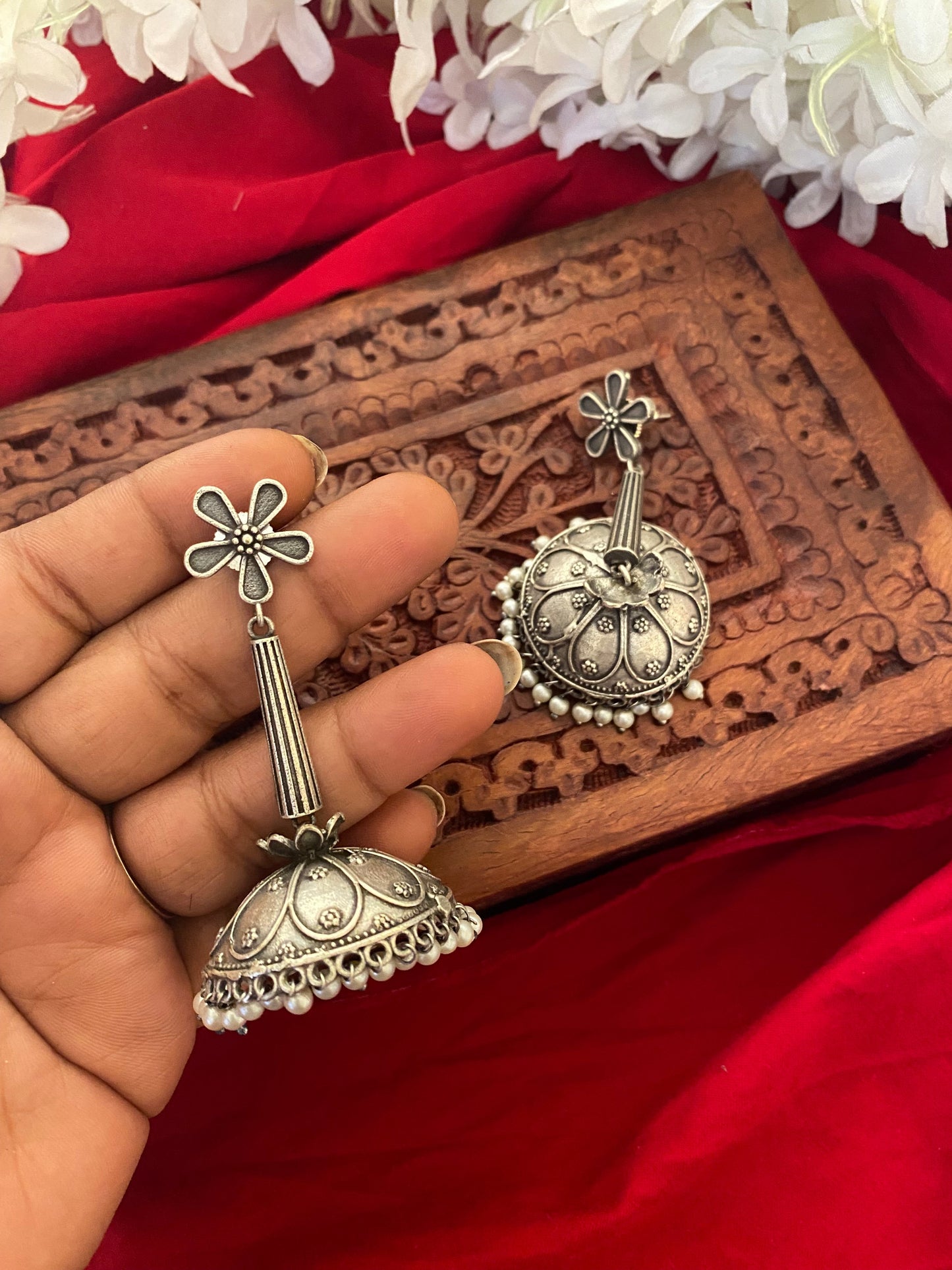 PEARL JHUMKA Gehnacollections