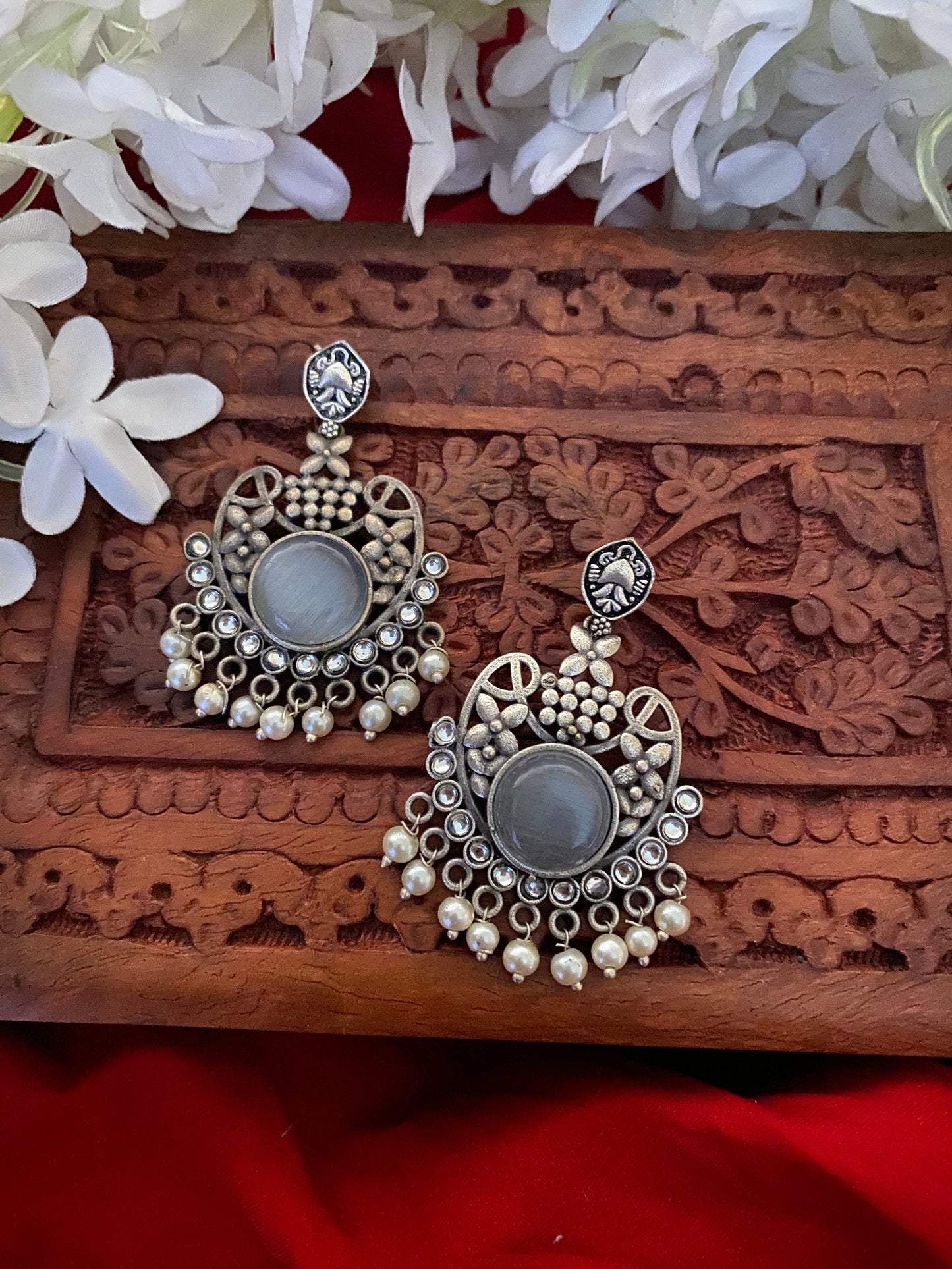 MONALISHA STONE CHANDBALI Gehnacollections