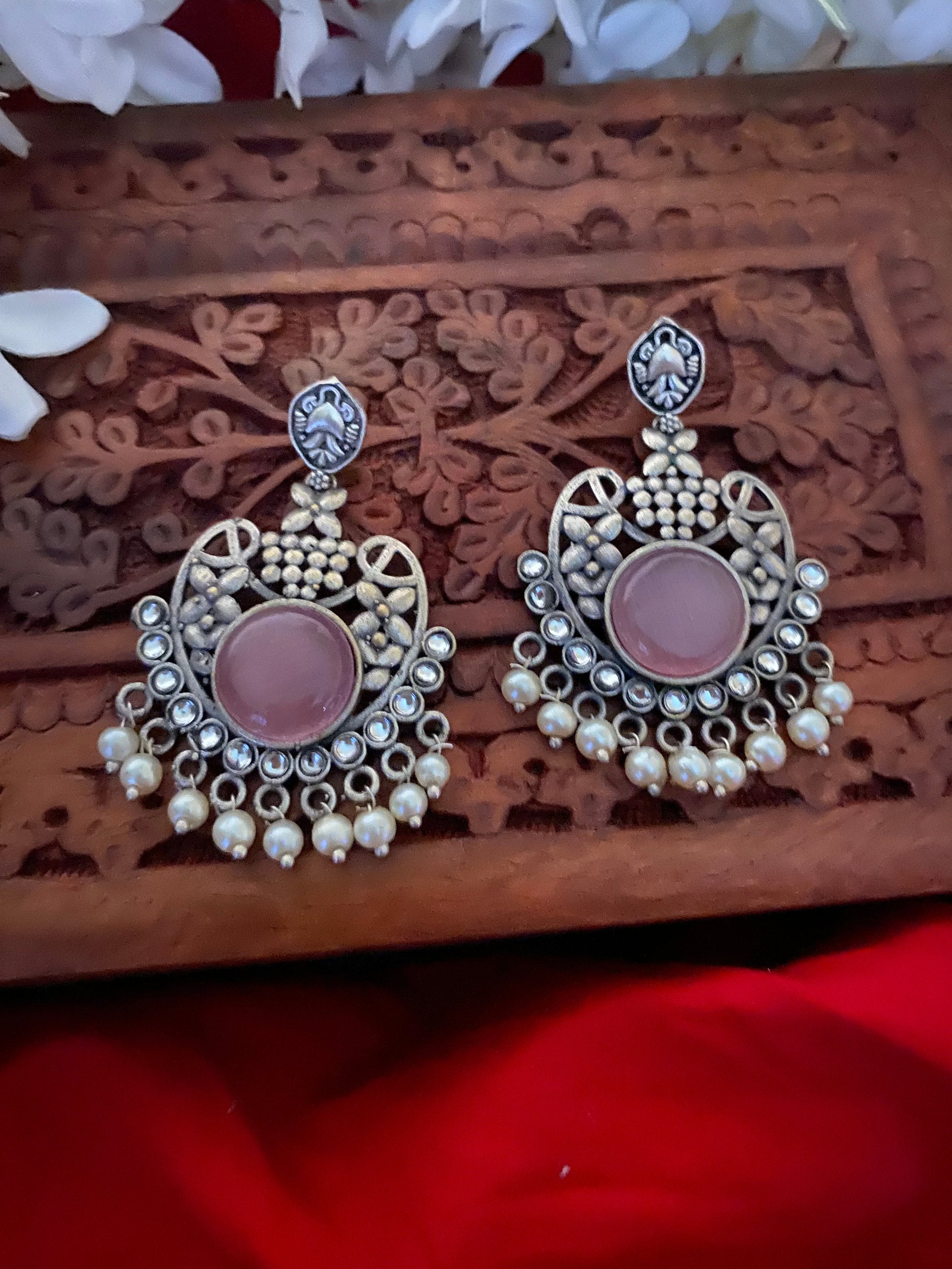 MONALISHA STONE CHANDBALI Gehnacollections