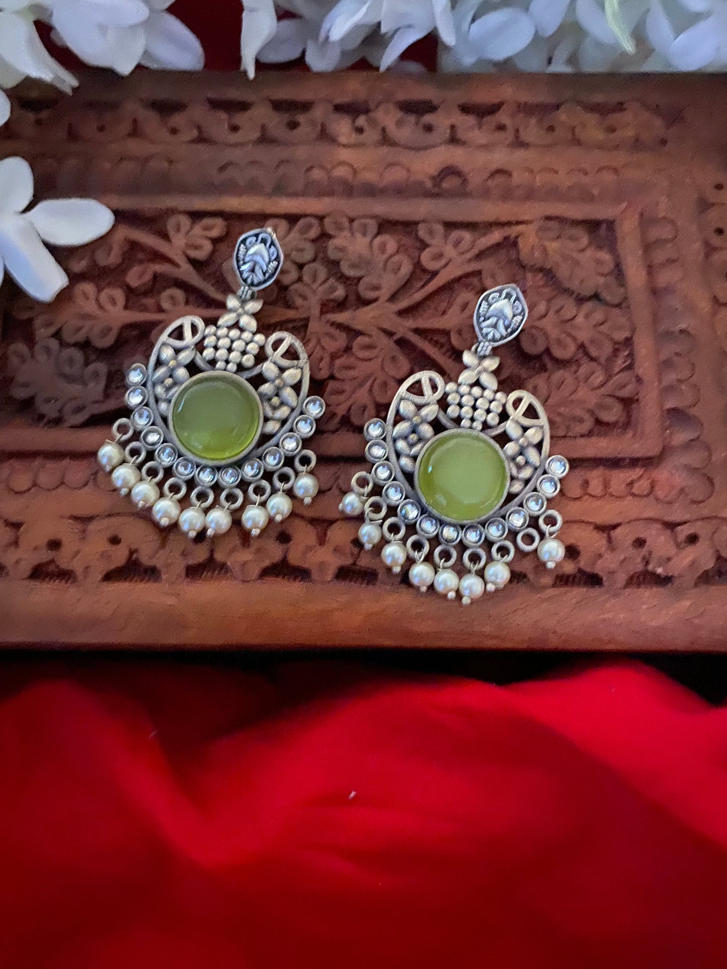 MONALISHA STONE CHANDBALI Gehnacollections