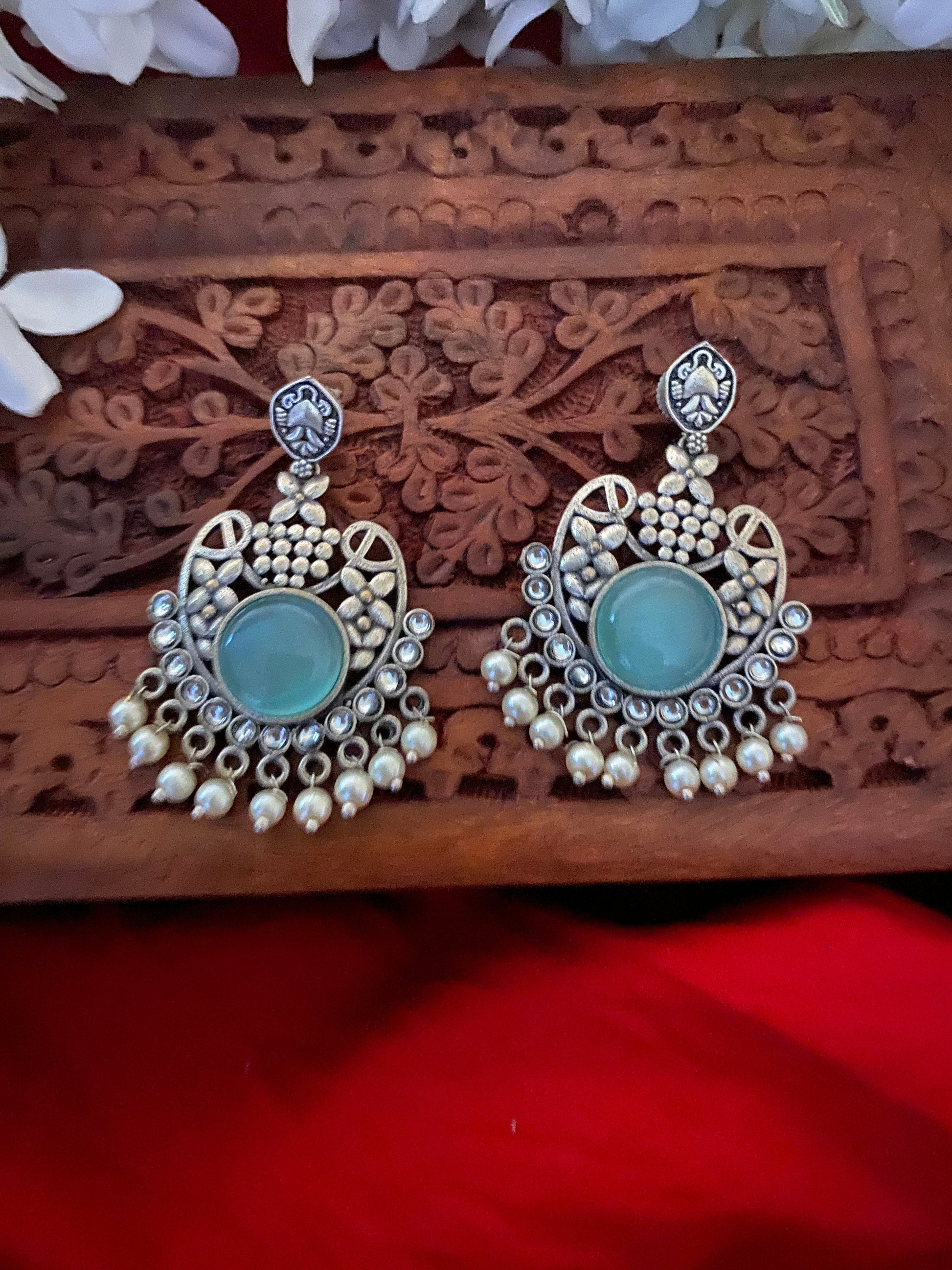 MONALISHA STONE CHANDBALI Gehnacollections