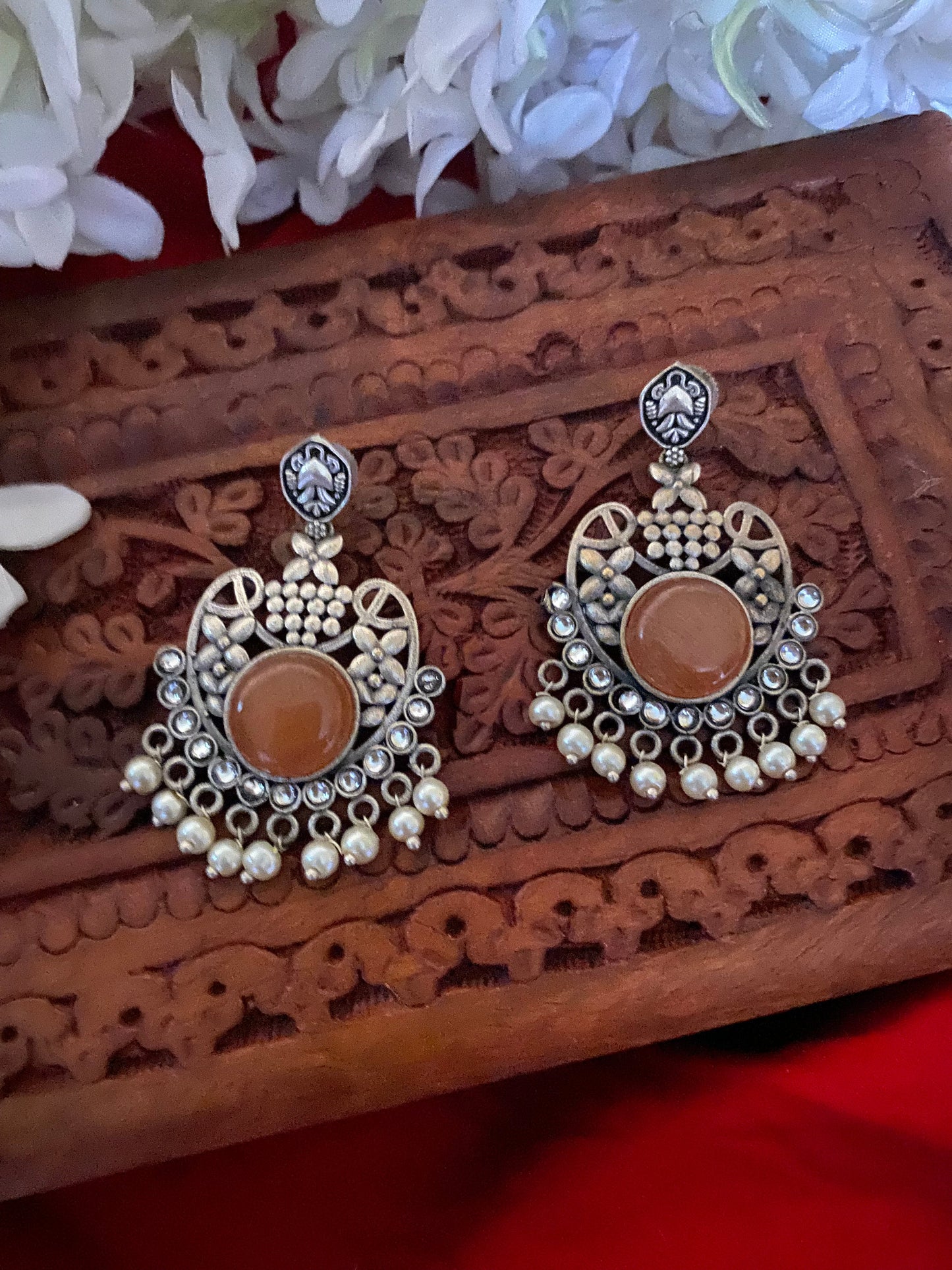 MONALISHA STONE CHANDBALI Gehnacollections