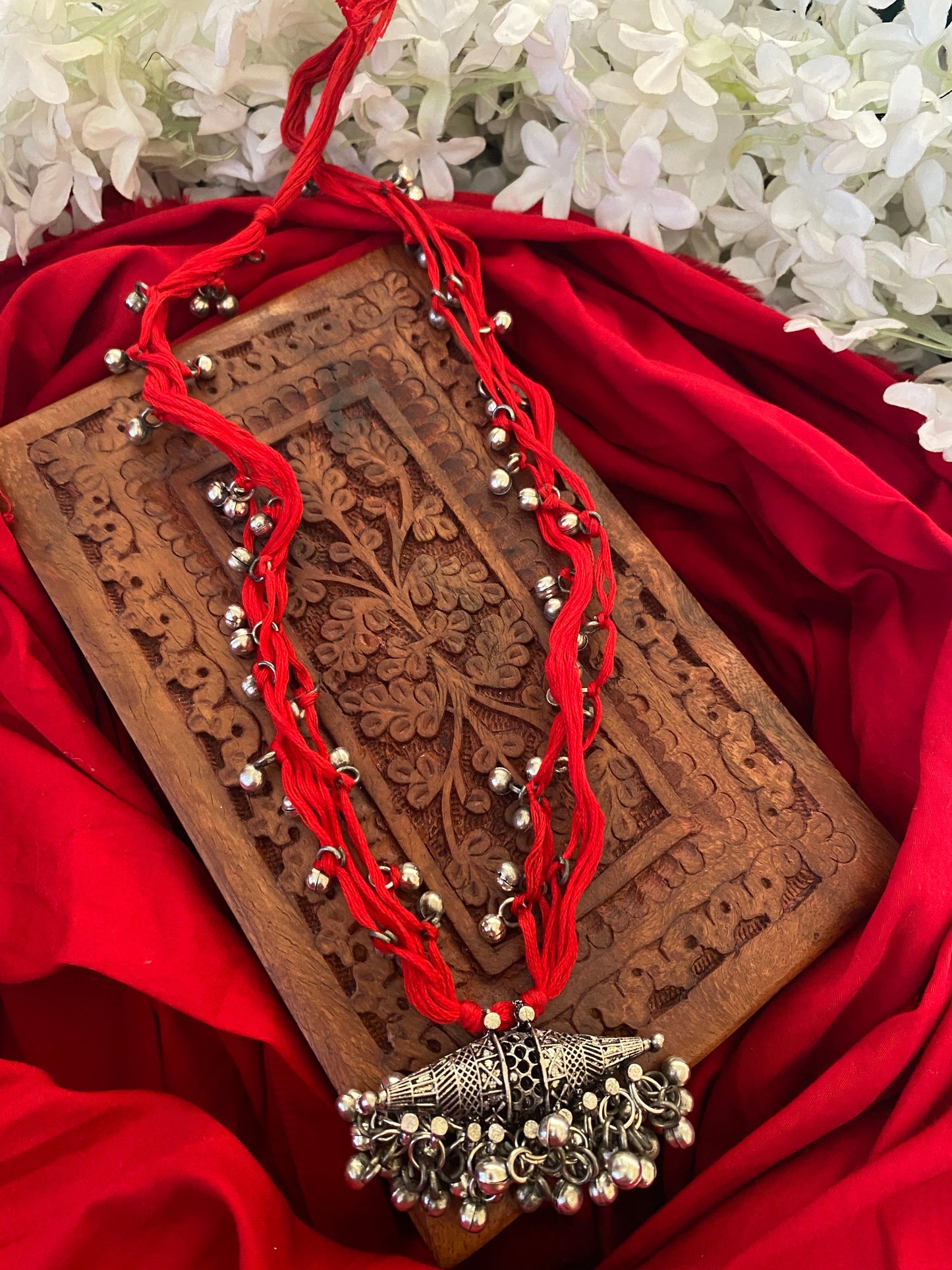 Thread Ghunghroo Necklace Gehnacollections