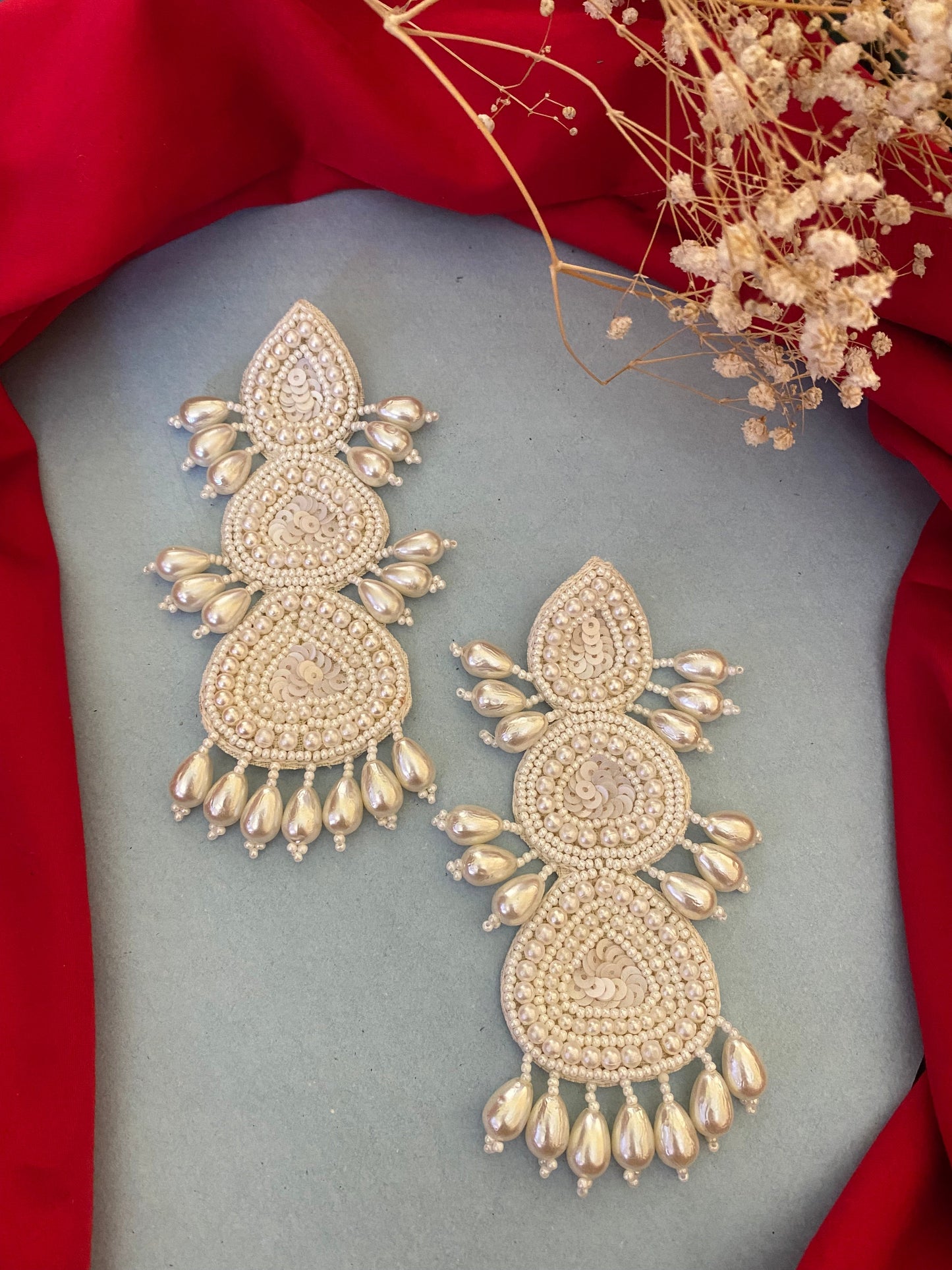 Diya Beads Earrings Gehnacollections