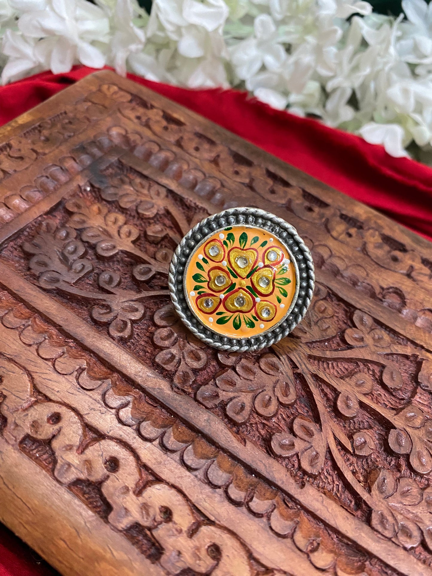 HAND PAINTED RING Gehnacollections