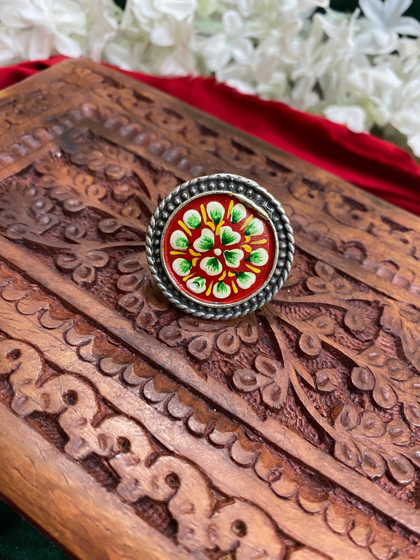 HAND PAINTED RING Gehnacollections