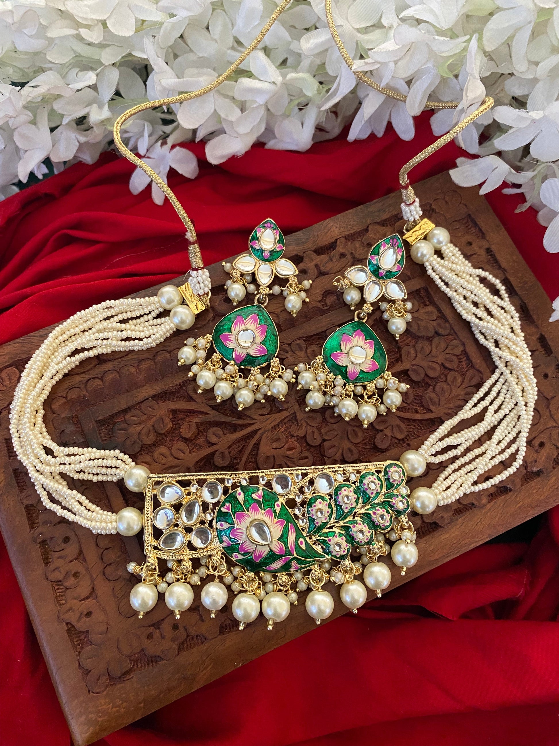 TARA CHOKER SET Gehnacollections