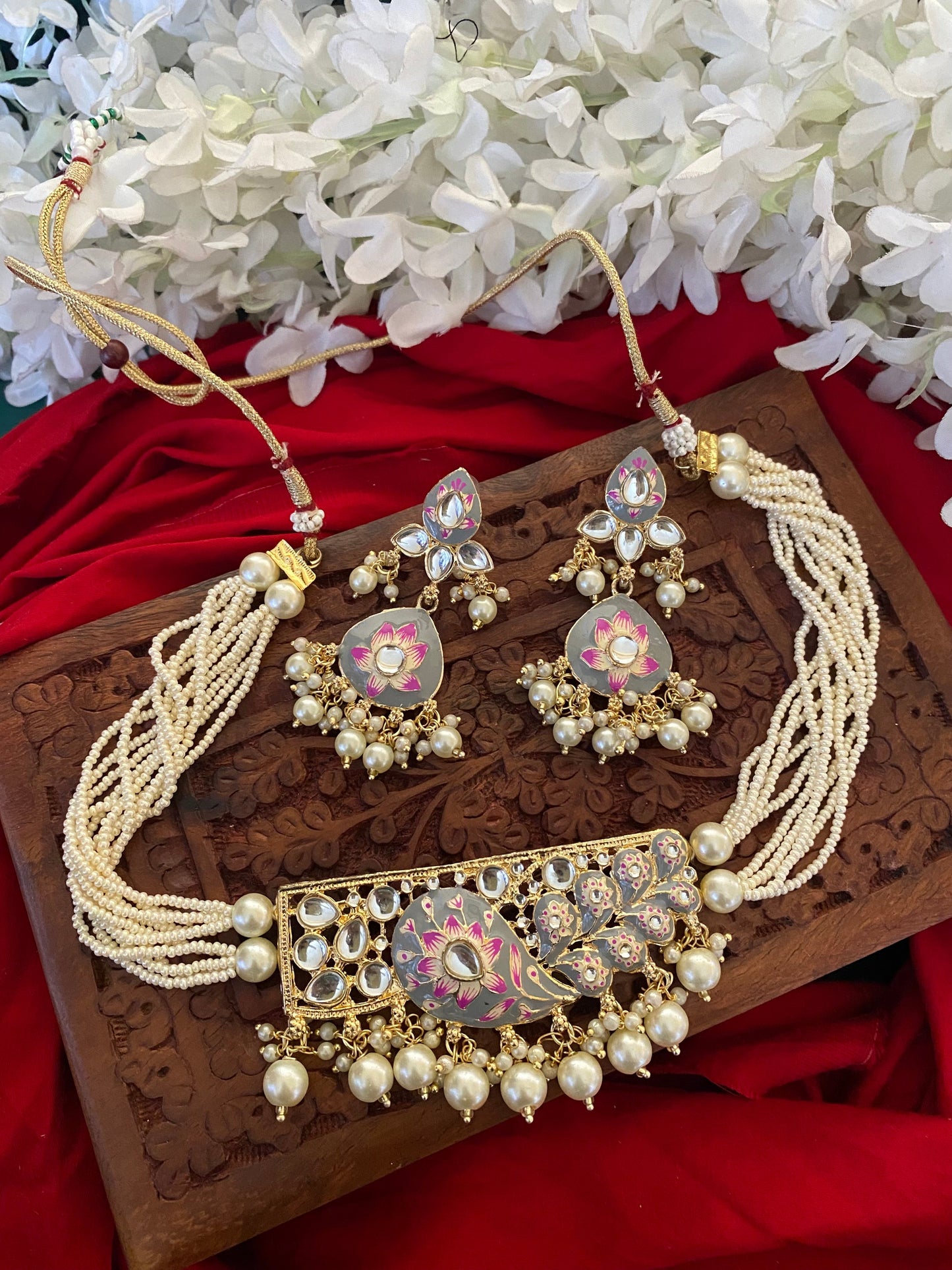 TARA CHOKER SET Gehnacollections