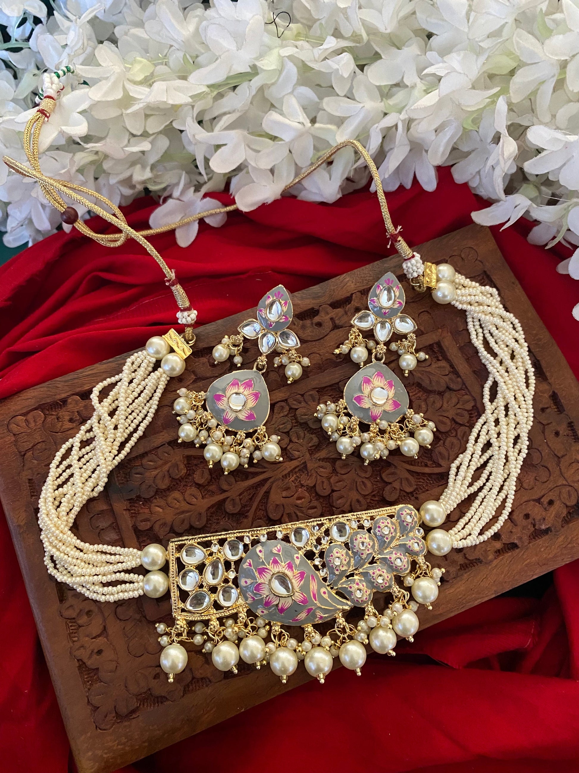 TARA CHOKER SET Gehnacollections