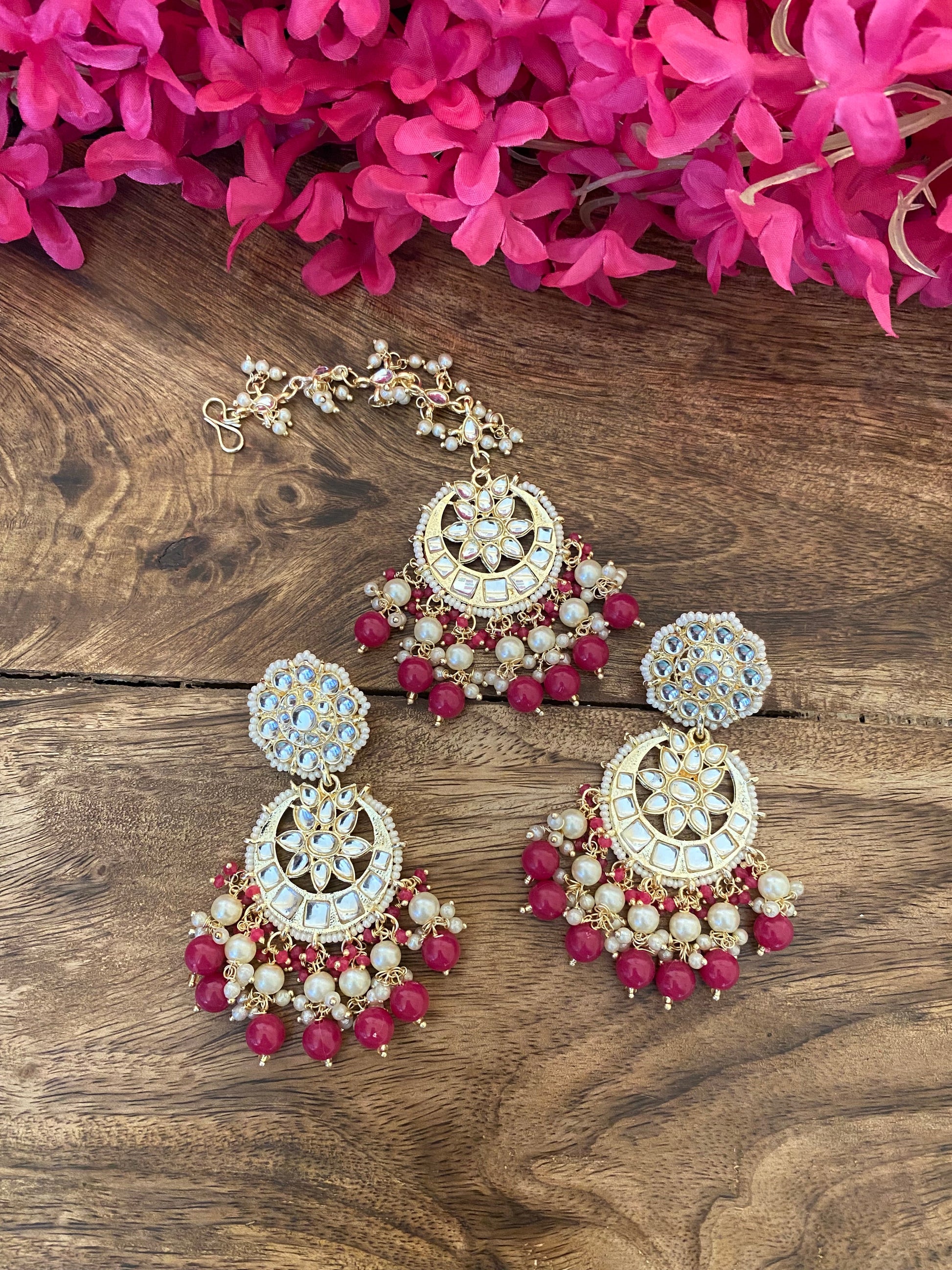 SAMAIRA EARRINGS AND MAANGTIKA Gehnacollections