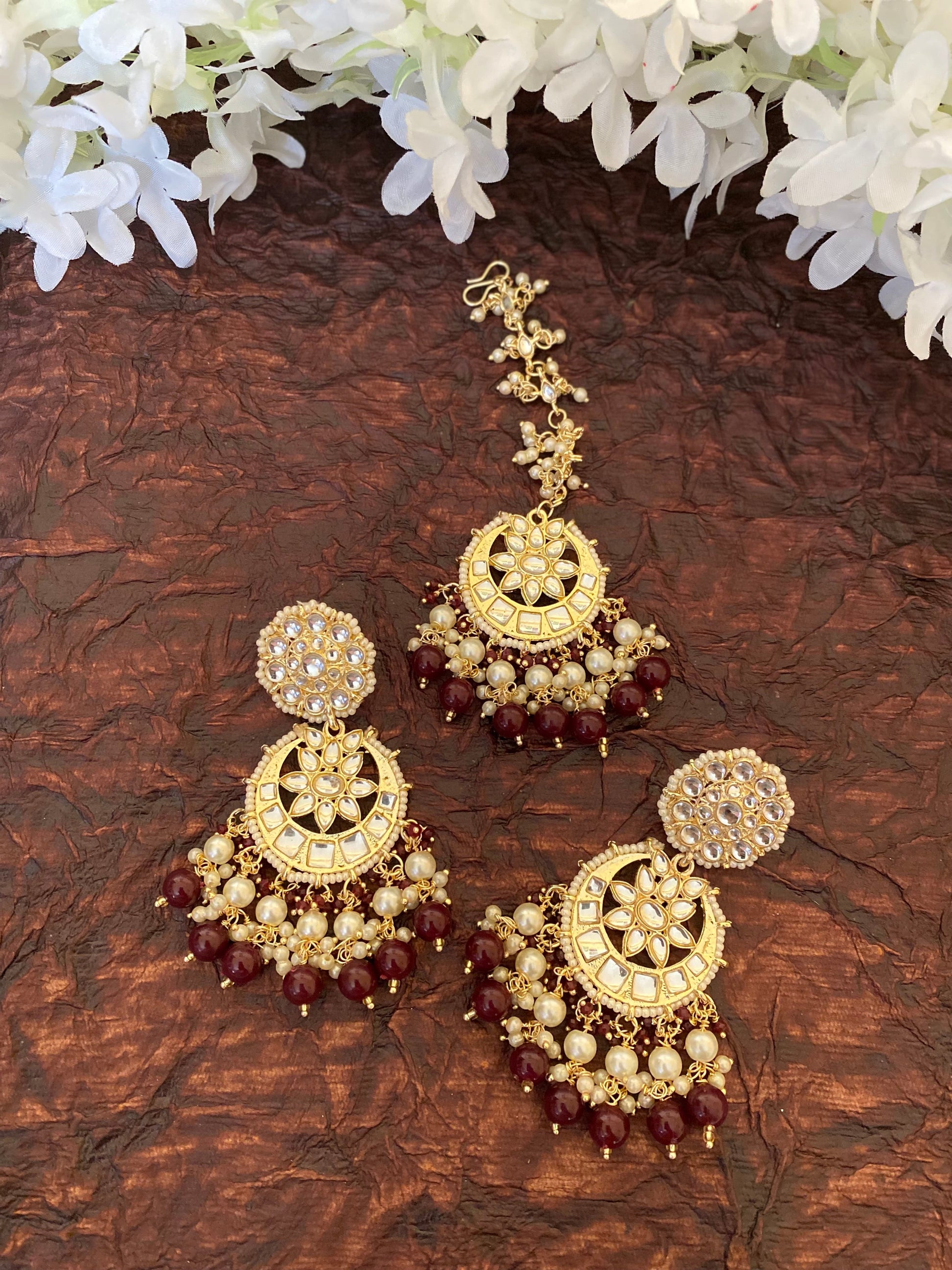 SAMAIRA EARRINGS AND MAANGTIKA Gehnacollections