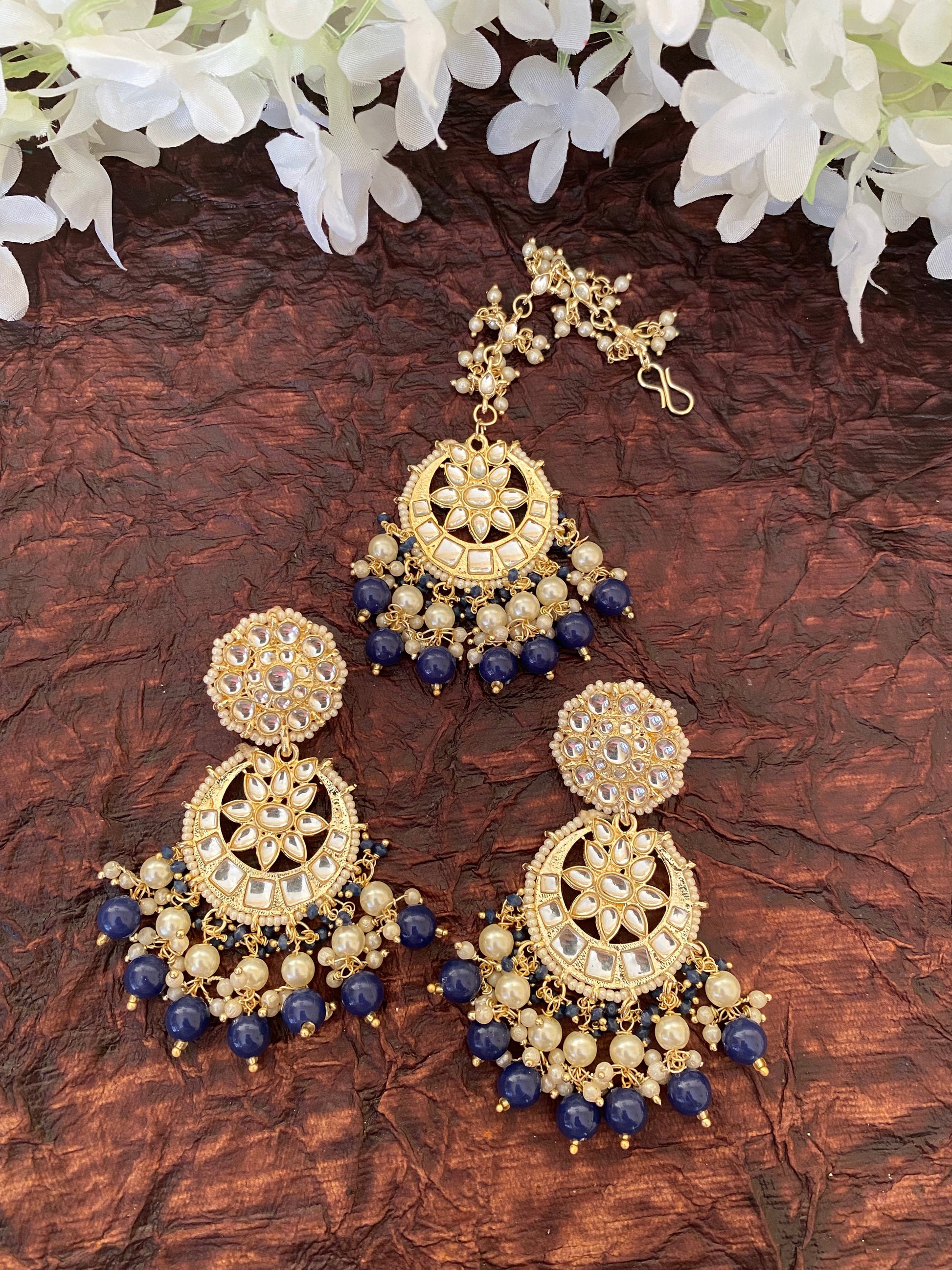 SAMAIRA EARRINGS AND MAANGTIKA Gehnacollections