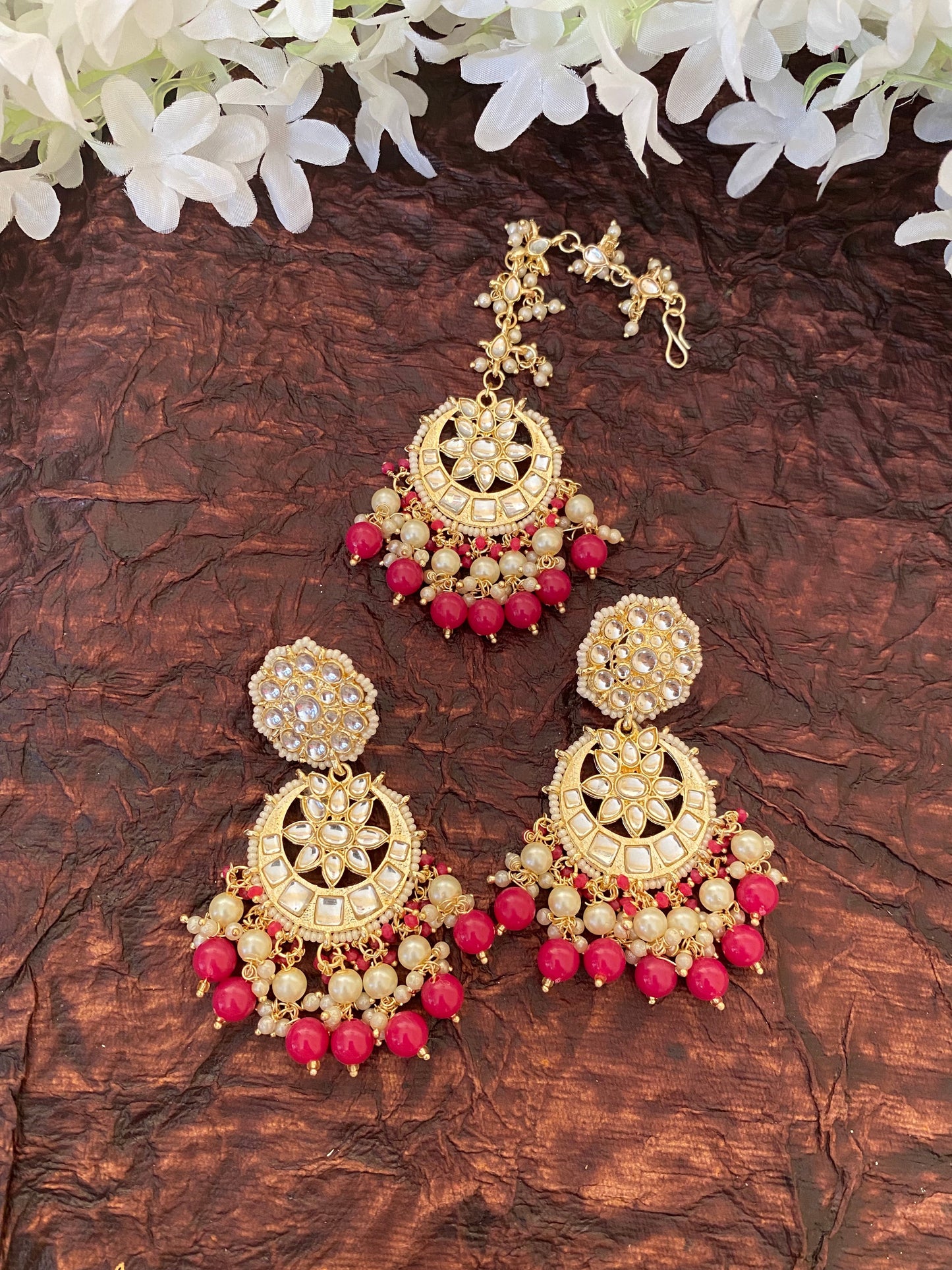 SAMAIRA EARRINGS AND MAANGTIKA Gehnacollections