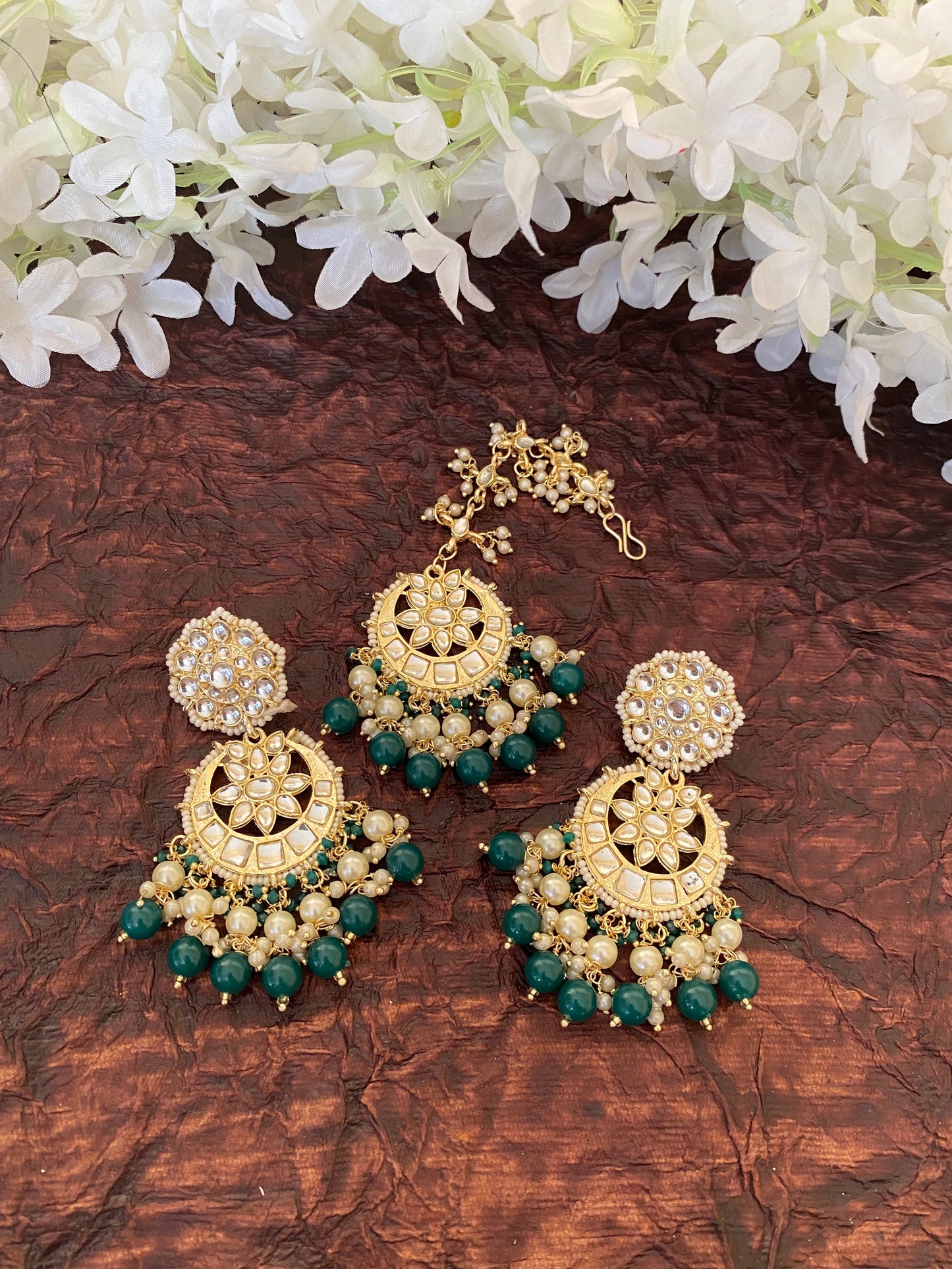 SAMAIRA EARRINGS AND MAANGTIKA Gehnacollections