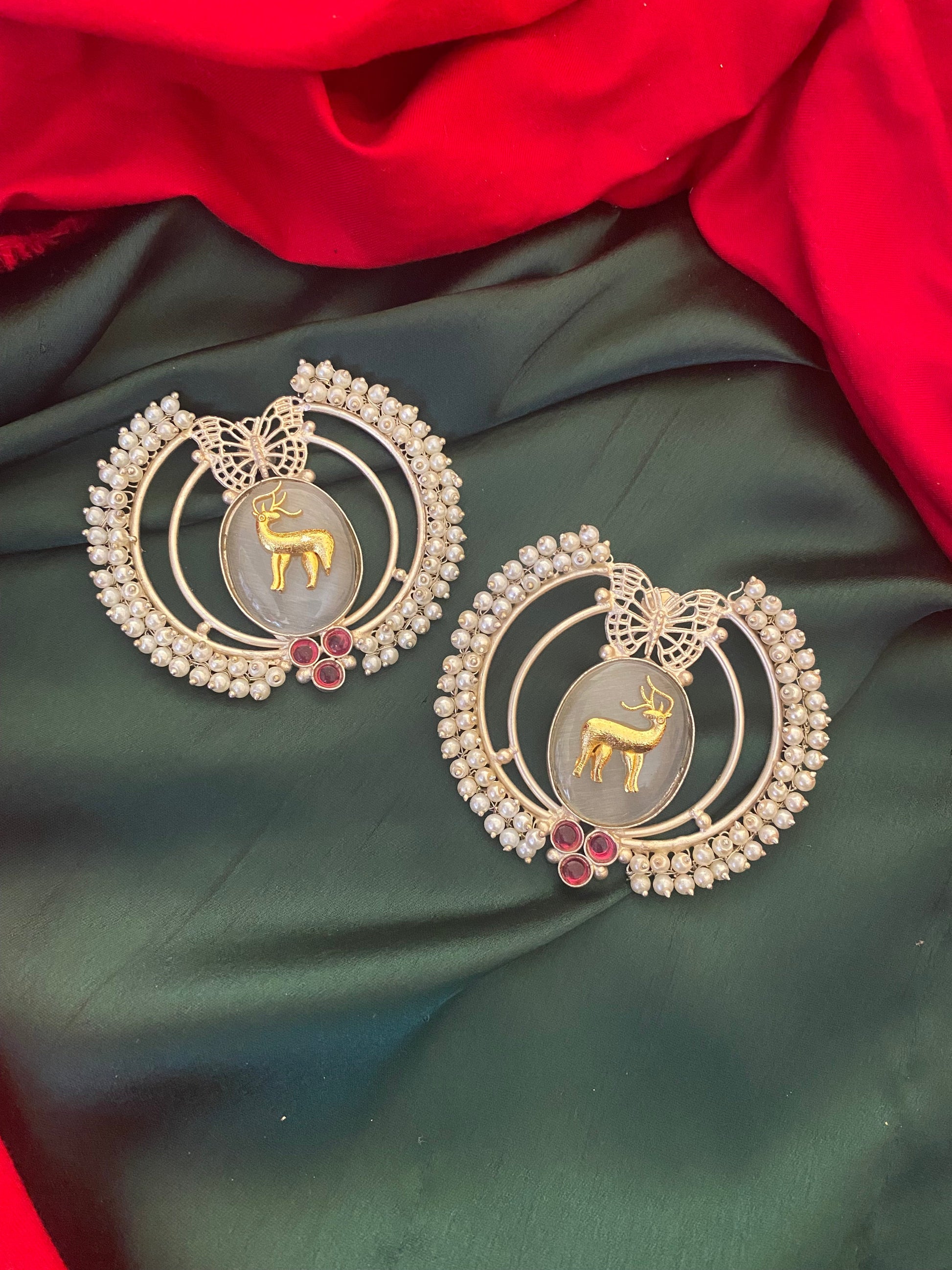 Hiran studs Gehnacollections