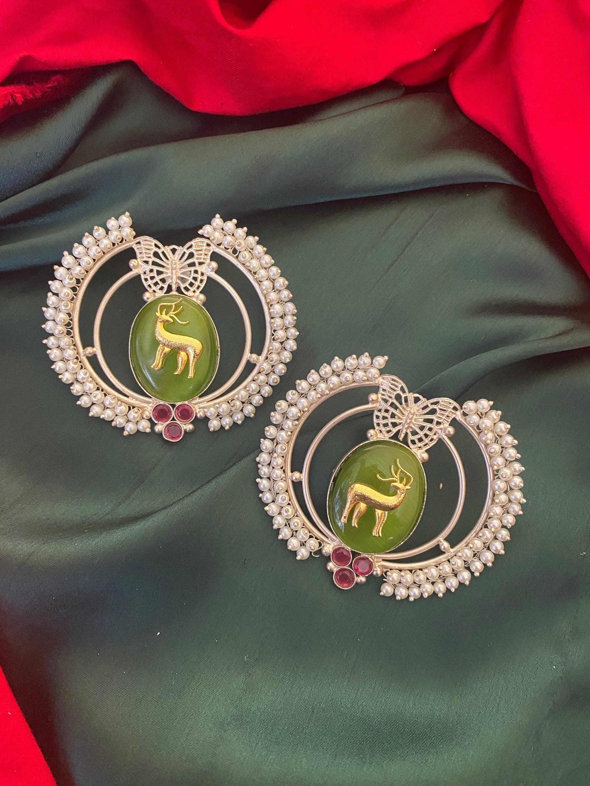 Hiran studs Gehnacollections