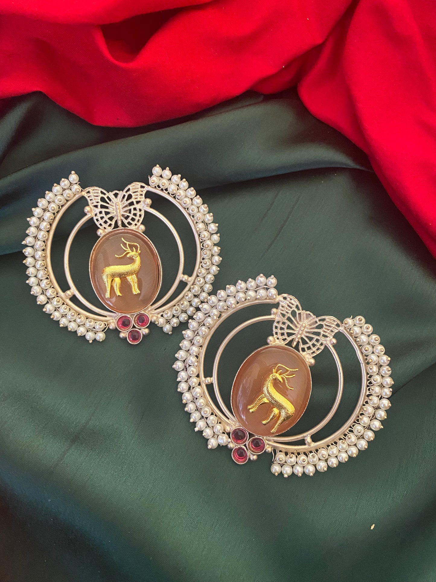 Hiran studs Gehnacollections